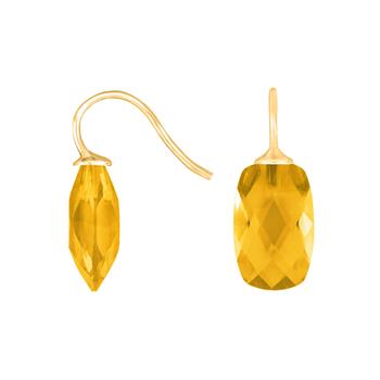 Forg. sølvøreh. m/glas facetteret farve70, fra Heinzendorff