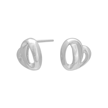 Rhod. sølvørestikker hjerte, fra Siersbøl