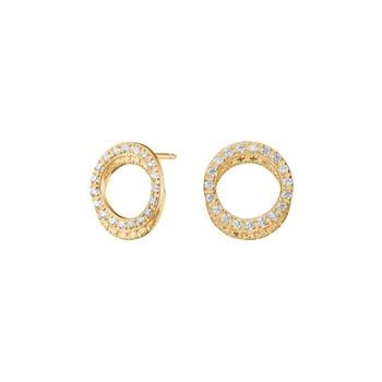 8kt. guldørestikker cirkel m/cz, fra Siersbøl