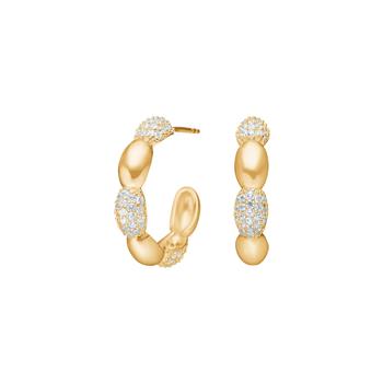 Forgyldt sølv creoler REBECCANOR, fra Joanli Nor