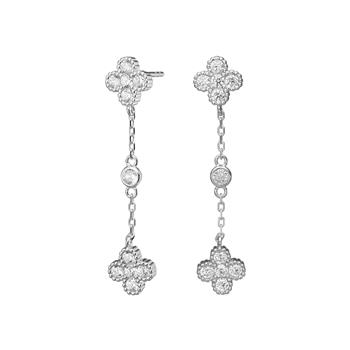 Rhodineret sølv ørehængere SIGNENOR, fra Joanli Nor