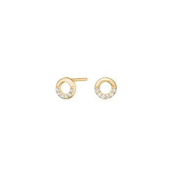 8kt. guldørestikker m. cz, fra Siersbøl