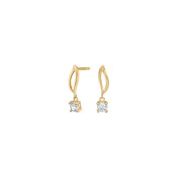 8kt. guldørestikker m. cz, fra Siersbøl