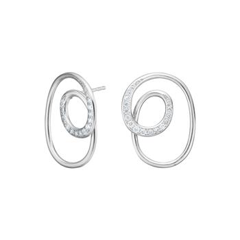 Rhodineret sølv ørestikker small RUELLENOR, fra Joanli Nor