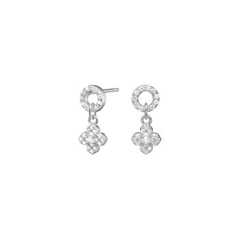 Rhodineret sølv ørehængere 5 SUSANNENOR, fra Joanli Nor