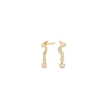 Forgyldt sølv ørestikker SELMANOR, fra Joanli Nor