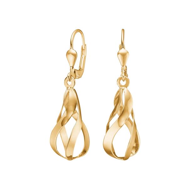 8kt. guldørehængere m. cz, fra Siersbøl