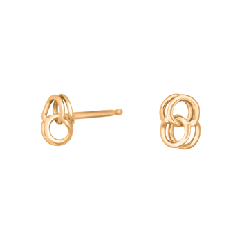 8 kt. guld ørestikker bismarck, 6,3 mm