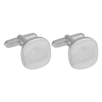 SON rhod. sølvmanchetknapper poleret, fra Son of Noa