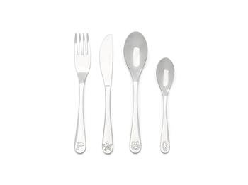 Børnebestik, 4-delt, Sea Life, rustfrit stål, fra Noa Kids