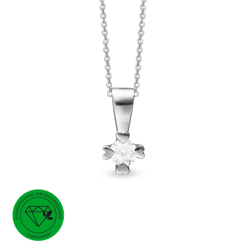Mary vedh. 14k, hv lg diamant 1,00ct, fra aagaard