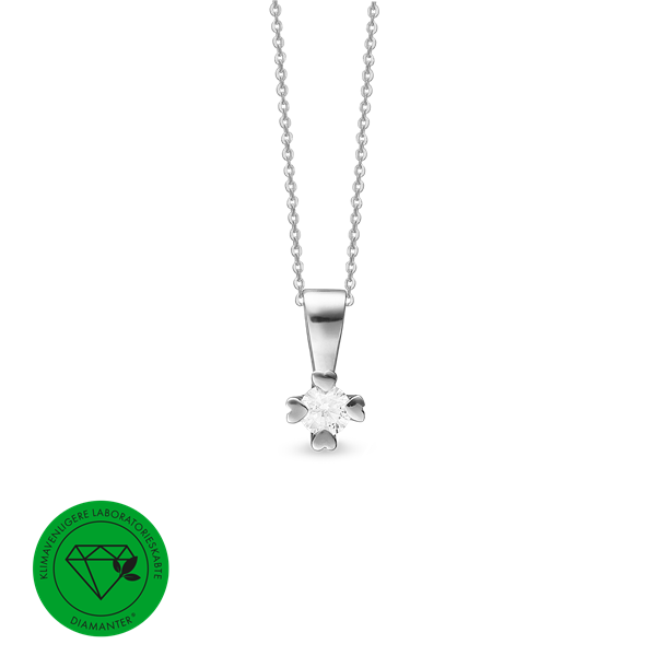 Mary vedh. 14k hv lg diamant 0,25ct, fra aagaard