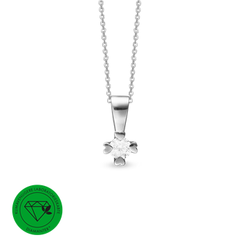 Mary vedh. 14k, hv lg diamant 0,50ct, fra aagaard
