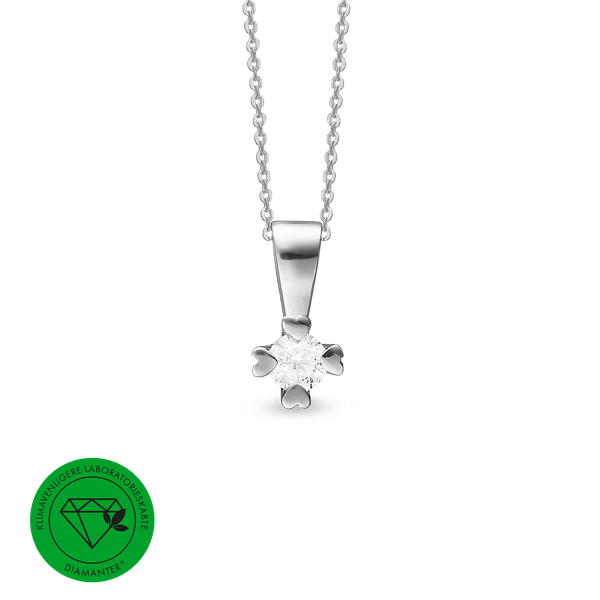 Mary vedh. 14k, hv lg diamant 0,75ct, fra aagaard