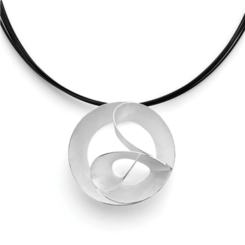 925/- vedhæng, børstet/blank, fra Bastian Inverun