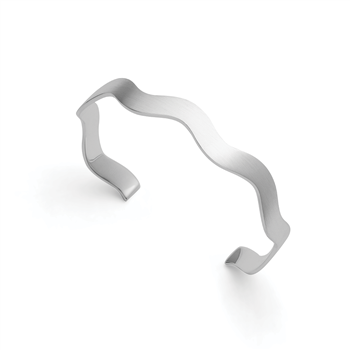 925/- armring, rhd, mat/blank, fra Bastian Inverun