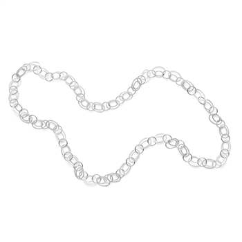 925/- collier, rhd, mat/pol., 110cm, fra Bastian Inverun