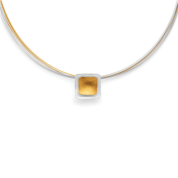 925/- vedhæng, rhodium-pl., delvis fg., mat, fra Bastian Inverun