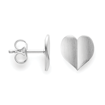 925/- øreringe, rhd, mat, fra Bastian Inverun