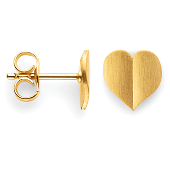 925/- øreringe, fg., mat, fra Bastian Inverun