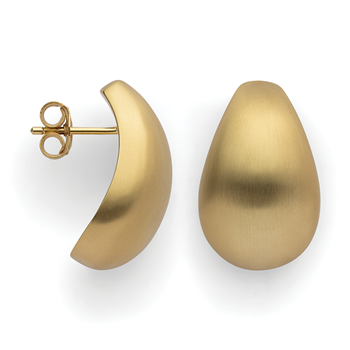 925/- øreringe, fg., mat, fra Bastian Inverun