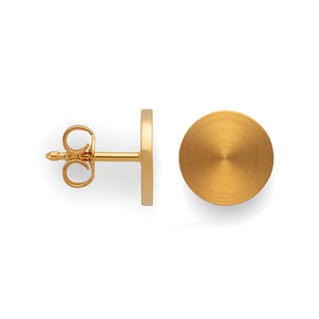 925/- øreringe, fg., mat/blank, 10mm, fra Bastian Inverun