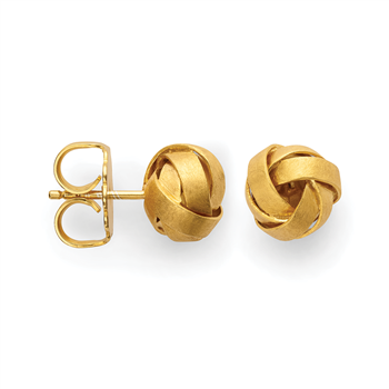 925/- øreringe, fg., børstet, fra Bastian Inverun