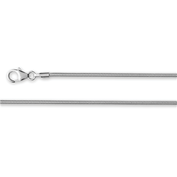 925/- snake chain, mat, 1,6mm, fra Bastian Inverun