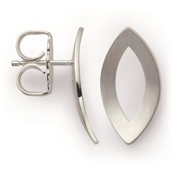 925/- Ørestikker, rhodineret, mat/mat, fra Bastian Inverun