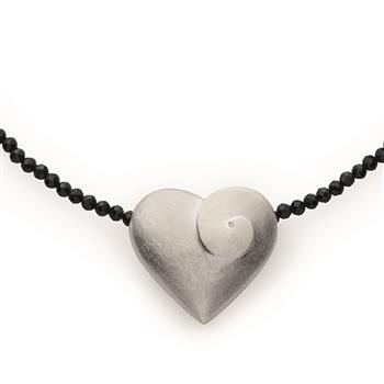 925/- Vedhæng, rhodineret, mat, fra Bastian Inverun