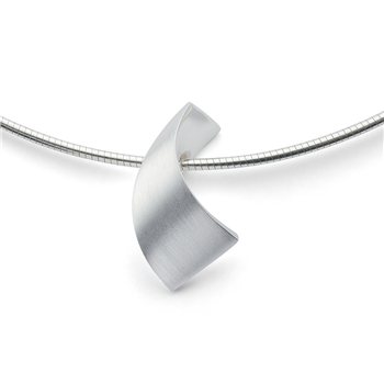925/- vedhæng, rh, satin mat/poleret, fra Bastian Inverun