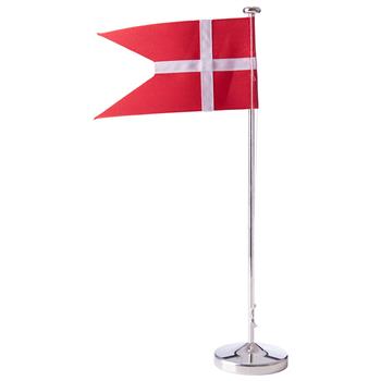 Forsølvet flagstang med rund fod, 30cm, fra Noa Kids