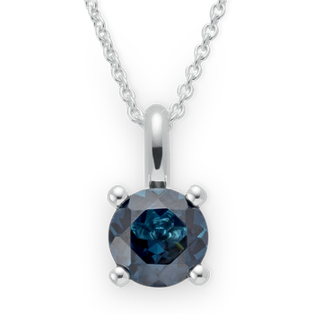925 sterling sølv Vedhæng blå topas 1,55 ct. Poleret, fra Bastian Inverun