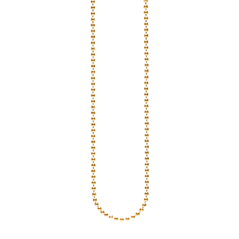 Sølv forg.collier kugle facet 1,8mm 80cm, fra aagaard