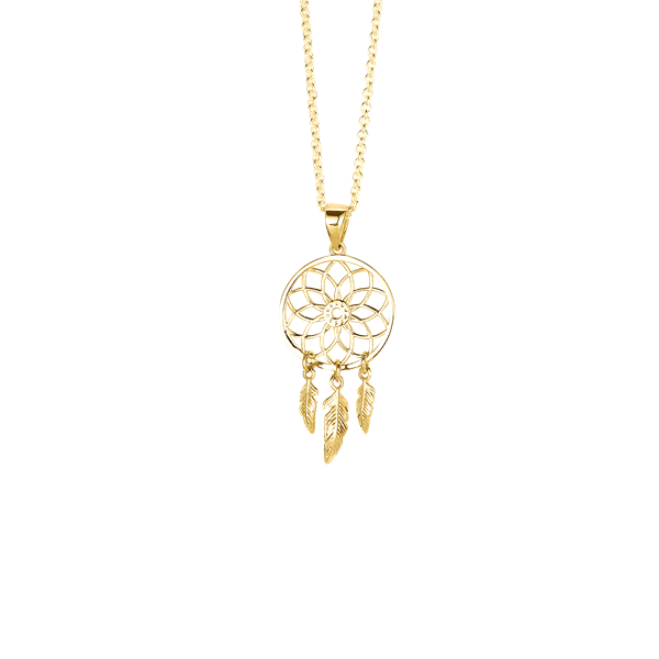 Sølv forg halssmykke drømmefanger, fra aagaard