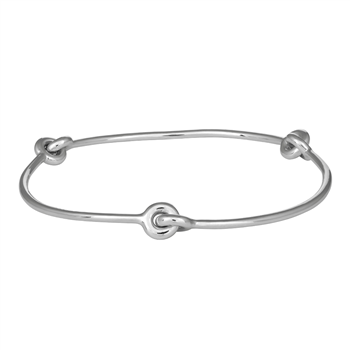 SHAPE Sølv rhod. armring "donut" 62mm, fra Siersbøl Shape