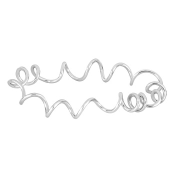 SHAPE Sølv rhod. armring wire 62mm, fra Siersbøl Shape