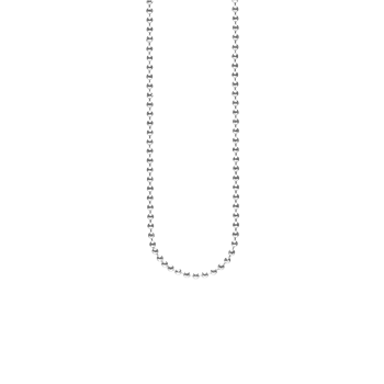 Sølv rh collier kugle facet 1,8mm60cm, fra aagaard
