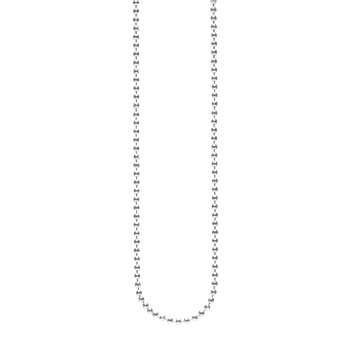 Sølv rh collier kugle facet 1,8mm 80cm, fra aagaard