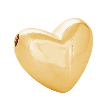 SHAPE Sølv forgyldt Hjerte lås mat/blank, fra Siersbøl Shape