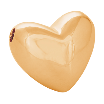 SHAPE 14kt guld/sølv rhod. Hjerte lås, fra Siersbøl Shape