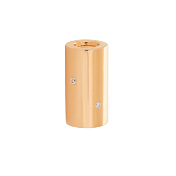 SHAPE 14kt guld rør m. dia. 0.05ct W/SI 15mm, fra Siersbøl Shape