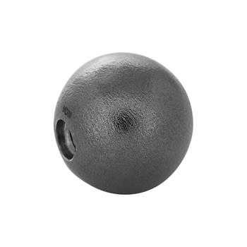 SHAPE Sort sølv rhod. kuglelås mat 15mm, fra Siersbøl Shape