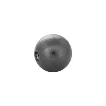 SHAPE Sort sølv rhod. kuglelås mat 18mm, fra Siersbøl Shape