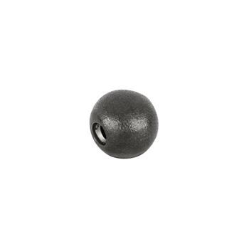 SHAPE Sort sølv rhod. kuglelås mat 12mm, fra Siersbøl Shape