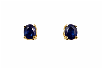 Ørestikker 14 karat safir 4 greb, fra L&G