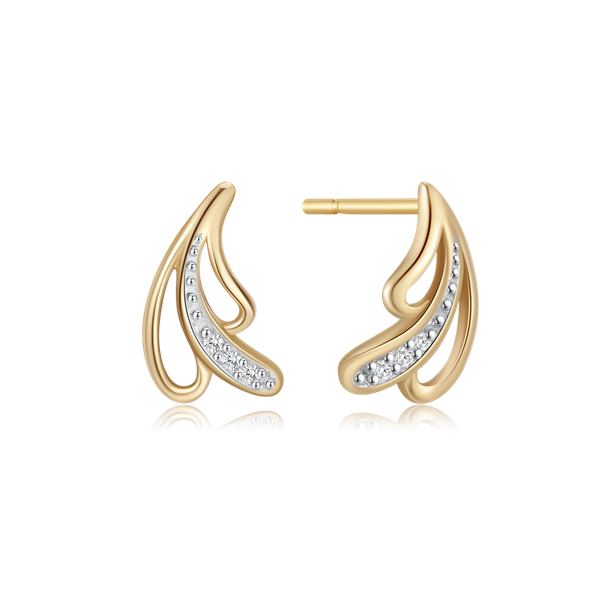 Guld ørestikker, fra Støvring Design