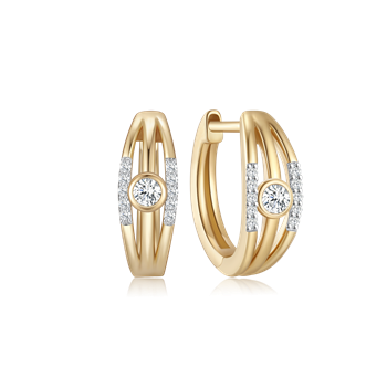 Guld ørestikker, fra Støvring Design