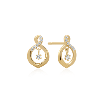 Guld ørestikker, fra Støvring Design