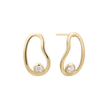 Guld ørestikker, fra Støvring Design